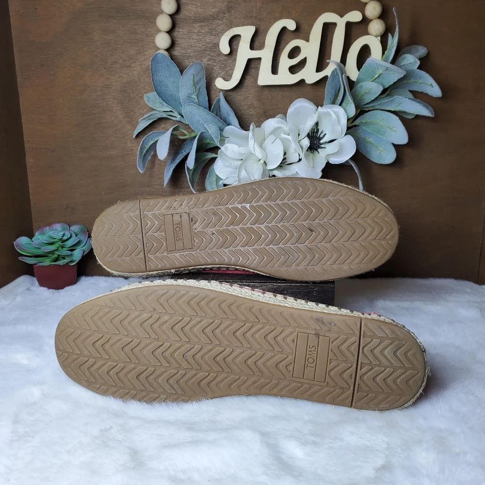 TOMS Lena Suede Espadrilles Women's Size 9